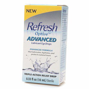 Eye Lubricant Refresh   Optive    Advanced 0.34 oz. Eye Drops