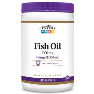 Omega 3 Supplement 21st Century   Fish Oil 1000 mg Strength Softgel 60 per Bottle