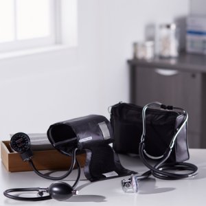 Aneroid Sphygmomanometer Combo Kit Pocket Style Hand Held Size 11 Nylon Cuff 22 Inch Stethoscope Tube Sprague Rappaport Stethoscope