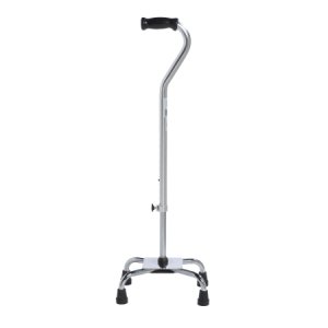Large Base Quad Cane drive    Aluminum 30 to 39 Inch Height Chrome