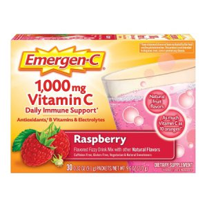 Oral Supplement Emergen-C   Raspberry Flavor Powder 0.3 oz. Individual Packet