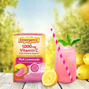 Oral Supplement Emergen-C   Pink Lemonade Flavor Powder 0.3 oz. Individual Packet