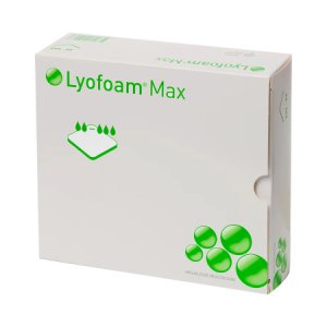 Foam Dressing Lyofoam   Max 3 X 3-2/5 Inch Square Non-Adhesive without Border Sterile