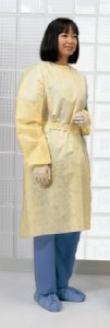 Protective Procedure Gown X-Large Yellow NonSterile Not Rated Disposable