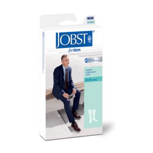 Compression Socks JOBST   for Men Classic Knee High X-Large White Closed Toe