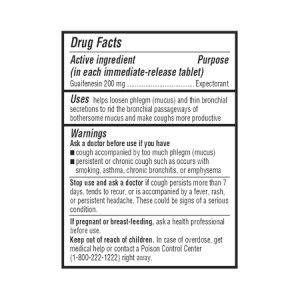 Cold and Cough Relief Major   200 mg Strength Tablet 100 per Bottle