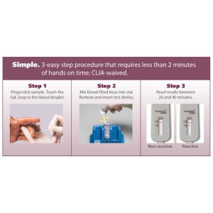 Rapid Test Kit OraQuick   HCV Antibody Test Hepatitis C Test Whole Blood Sample 25 Tests CLIA Waived