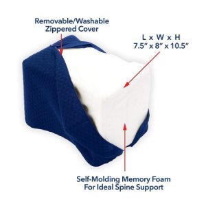 Knee Abduction Cushion Carex 8 W X 7-1/2 D X 10-1/2 H Inch Foam Freestanding