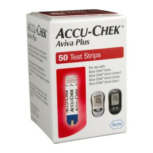Blood Glucose Test Strips Accu-Chek   Aviva Plus 50 Strips per Box Tiny 0.6 microliter drop For Accu-Chek   Aviva Blood Glucose Meter
