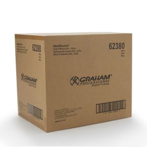 Exam Shorts MediShorts   2X-Large / 3X-Large Navy Blue Nonwoven Adult Disposable