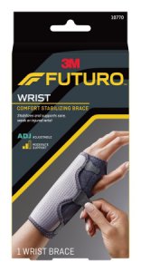Wrist Brace Futuro    Comfort Fabric / Metal Left or Right Hand Black / Gray One Size Fits Most