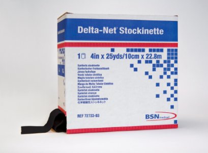 Stockinette Tubular Delta-Net   4 Inch X 25 Yard Synthetic NonSterile