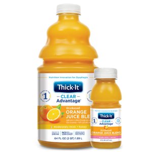 Thickened Beverage Thick-It   Clear Advantage   64 oz. Bottle Orange Flavor Ready to Use Nectar Consistency