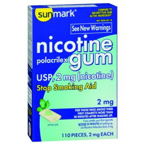 Stop Smoking Aid sunmark   2 mg Strength Gum