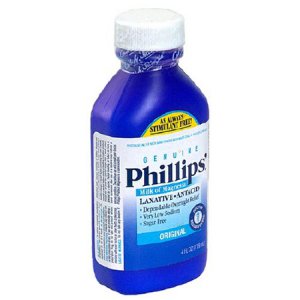Laxative Phillips'   Milk of Magnesia Original Flavor Liquid 4 oz. 400 mg / 5 mL Strength Magnesium Hydroxide