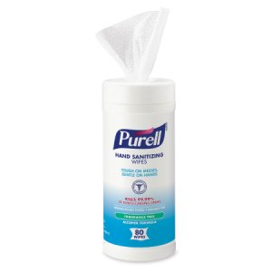 Hand Sanitizing Wipe Purell   80 Count Ethyl Alcohol Wipe Canister