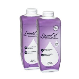 Oral Protein Supplement LiquaCel   Grape Flavor Ready to Use 32 oz. Bottle