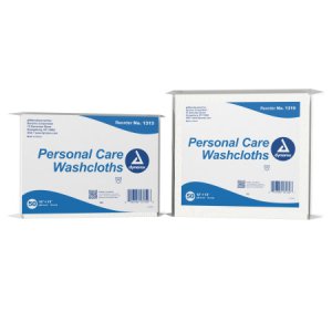 Washcloth Dynarex   12 X 13 Inch White Disposable