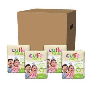 Unisex Toddler Training Pants Cutie Pants   Pull On with Tear Away Seams Size 3T to 4T Disposable Heavy Absorbency