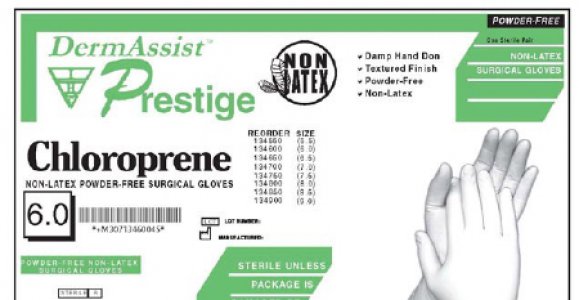 Surgical Glove DermAssist   Prestige   Size 6.5 Sterile Polyisoprene Standard Cuff Length Fully Textured Ivory Not Chemo Approved