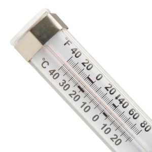 Refrigerator / Freezer Thermometer Fisherbrand    Durac   Fahrenheit / Celsius -40   to +80  F (-40   to +25  C) Without External Probe Wall Mount Does Not Require Power