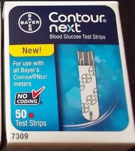 Blood Glucose Test Strips Ascensia   Contour   50 Strips per Box No Coding Required For BAYER Contour   Next EZ & Contour   Next Link Blood Glucose Monitoring System