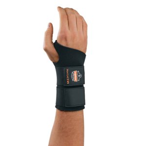 Wrist Support ProFlex   670 Ambidextrous Double Strap Neoprene Left or Right Hand Black Medium
