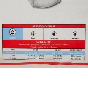 Unisex Adult Absorbent Underwear Simplicity    Extra Pull On with Tear Away Seams Small / Medium Disposable Moderate Absorbency