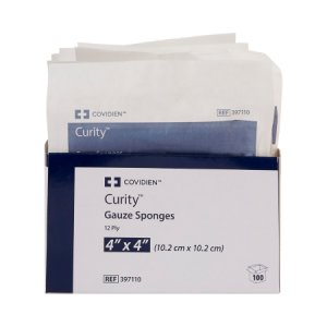 USP Type VII Gauze Sponge Curity    Gauze 12-Ply 4 X 4 Inch Square Sterile