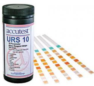 Reagent Accutest   URS-10 General Chemistry Leukocytes, Nitrite, Urobilinogen, Protein, pH, Blood, Specific Gravity, Ketone, Bilirubin, Glucose For Accutest 500 Urine Analyzer