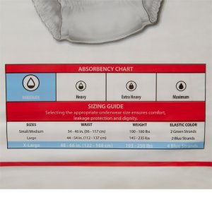 Unisex Adult Absorbent Underwear Simplicity    Extra Pull On with Tear Away Seams X-Large Disposable Moderate Absorbency