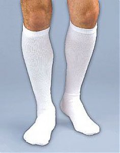 Compression Socks JOBST   Activa   CoolMax Knee High Large White Closed Toe