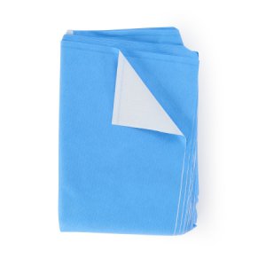 QUICK CHECK* H600 Sterilization Wrap White / Blue 48 X 48 Inch Dual Layer SMS Polypropylene Steam / EO Gas / Hydrogen Peroxide