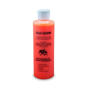 Germ Simulator Glo Germ    8 oz. Bottle Glo Germ Orange Powder / Mineral Oil NonSterile