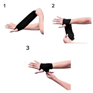 Wrist Support 3M    Futuro    Sport Wraparound Neoprene / Nylon / Polyester Left or Right Hand Black One Size Fits Most