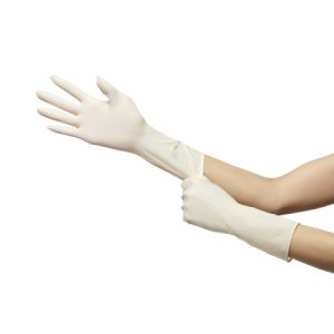 Surgical Glove GAMMEX   Non-Latex Sensitive Size 6 Sterile Polychloroprene Standard Cuff Length Smooth with Micro-Texture Cream Chemo Tested