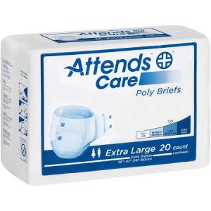 Unisex Adult Incontinence Brief Attends   Care X-Large Disposable Moderate Absorbency