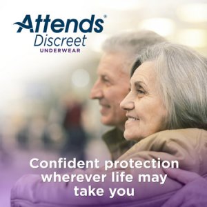 Unisex Adult Absorbent Underwear Attends   Overnight Pull On with Tear Away Seams Large Disposable Heavy Absorbency