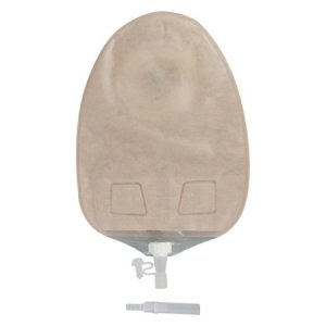 Urostomy Pouch SenSura   One-Piece System 10-3/8 Inch Length, Maxi 1-1/4 Inch Stoma Drainable Convex Light, Pre-Cut