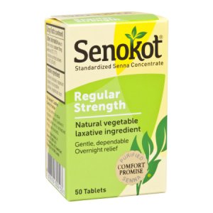 Laxative Senokot   Tablet 50 per Bottle 8.6 mg Strength Sennosides