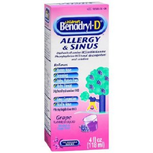 Children's Allergy Relief Children   s BENADRYL   Allergy Plus Congestion 12.5 mg Strength Liquid 4 oz.
