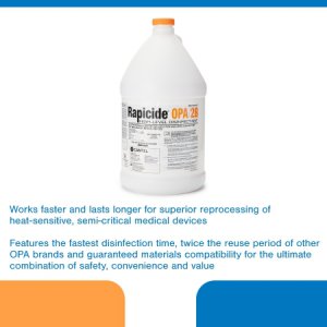 OPA High-Level Disinfectant Rapicide   OPA/28 RTU Liquid 1 gal. Jug Max 28 Day Reuse