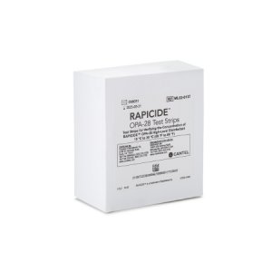 OPA Concentration Indicator Rapicide   OPA/28 Pad 50 Test Strips Bottle Single Use