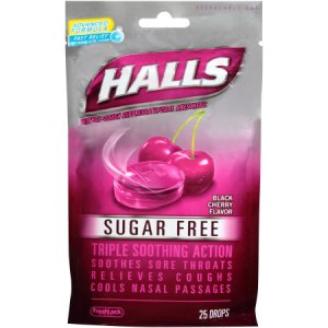 Cold and Cough Relief Halls   Sugar-Free 5.8 mg Strength Lozenge 25 per Bag