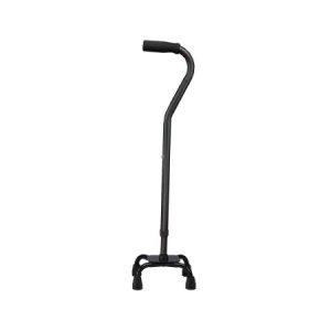 Small Base Quad Cane Carex   Aluminum 28 to 37 Inch Height Black