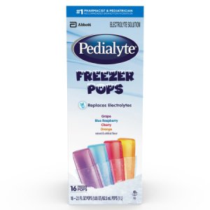 Electrolyte Freezer Pop Pedialyte   Grape / Blue Raspberry / Cherry / Orange Flavor 2.1 oz.