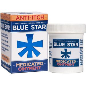 Itch Relief Blue Star   1.24% Strength Ointment 2 oz. Jar