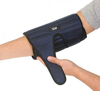 Elbow Support IMAK RSI   One Size Fits Most Dual Hook and Loop Strap Closures Left or Right Elbow Blue
