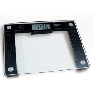 Floor Scale Ideaworks   Digital Audio Display 550 lbs. Capacity Black / Glass AC Power
