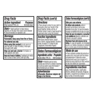 Hand Sanitizer Purell   Advanced 1,200 mL Ethyl Alcohol Gel Dispenser Refill Bottle